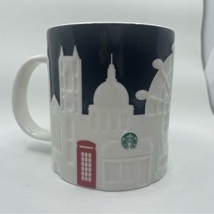 Starbucks London Skyline Relief Bone China Mug Excellent Condition HTF